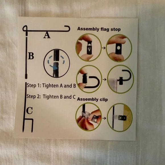 Festive Holiday Garden Flags Set with Flag Holder - Picture 3 of 3